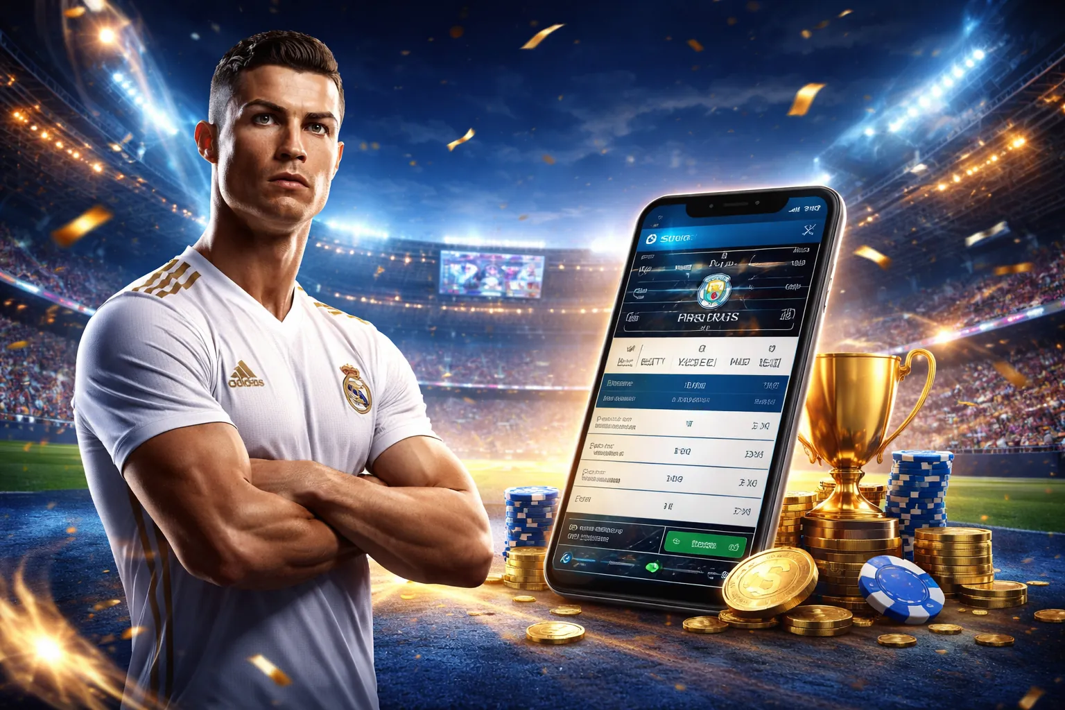 Sân vận động thể thao sôi động, cá cược 7Clubs